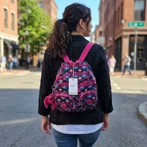 Kipling Geometric City Zip Mini Backpack